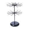 Rotatable Jewelry Organizer Stand Iron Material Two Tier Jewelry Rack  For Rings