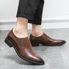 Large Men's Slip-on Leather Loafers for Formal, Business, Casual, or Wedding Wear