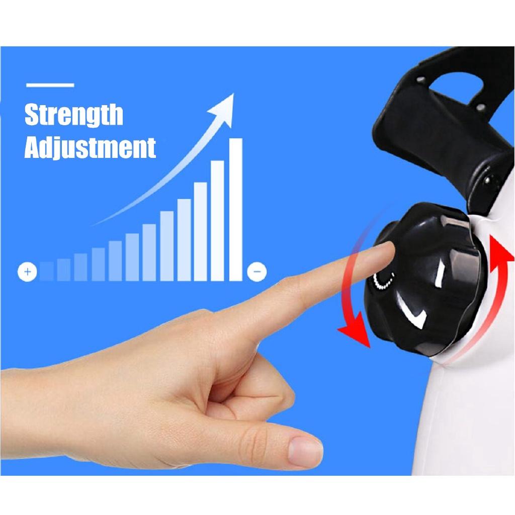 Bike Exercise Indoor Trainer Exerciser Cycling Fitness Mini Pedal Arms Legs White ABS PVC Home Exerciser LED Display Fitness Pedal