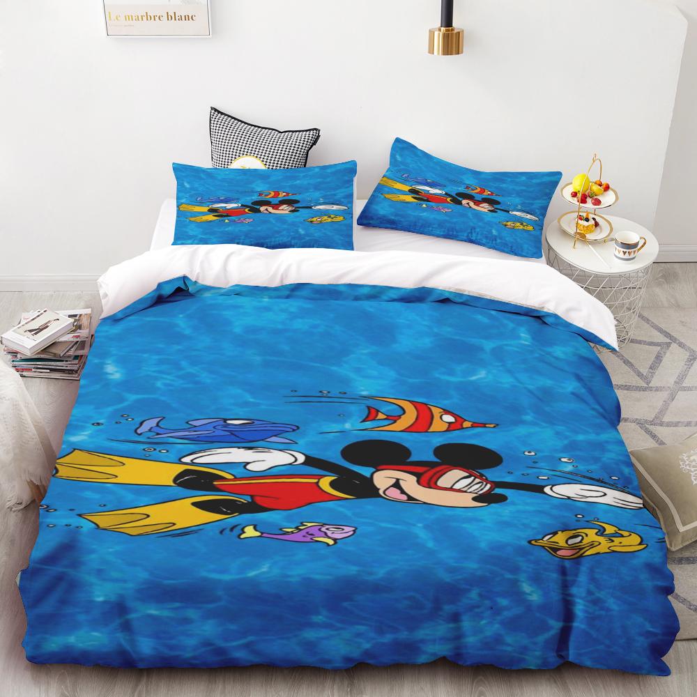 Mickey Anya Forger Duvet Cover Set Comforter Bedding 3d Children'S Bedding Set 3-Piece 1 Quilt Cover King Size Best Gifts