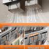 MIAOQIAO Space Aluminum Wall-Mounted Kitchen Organizer Rack