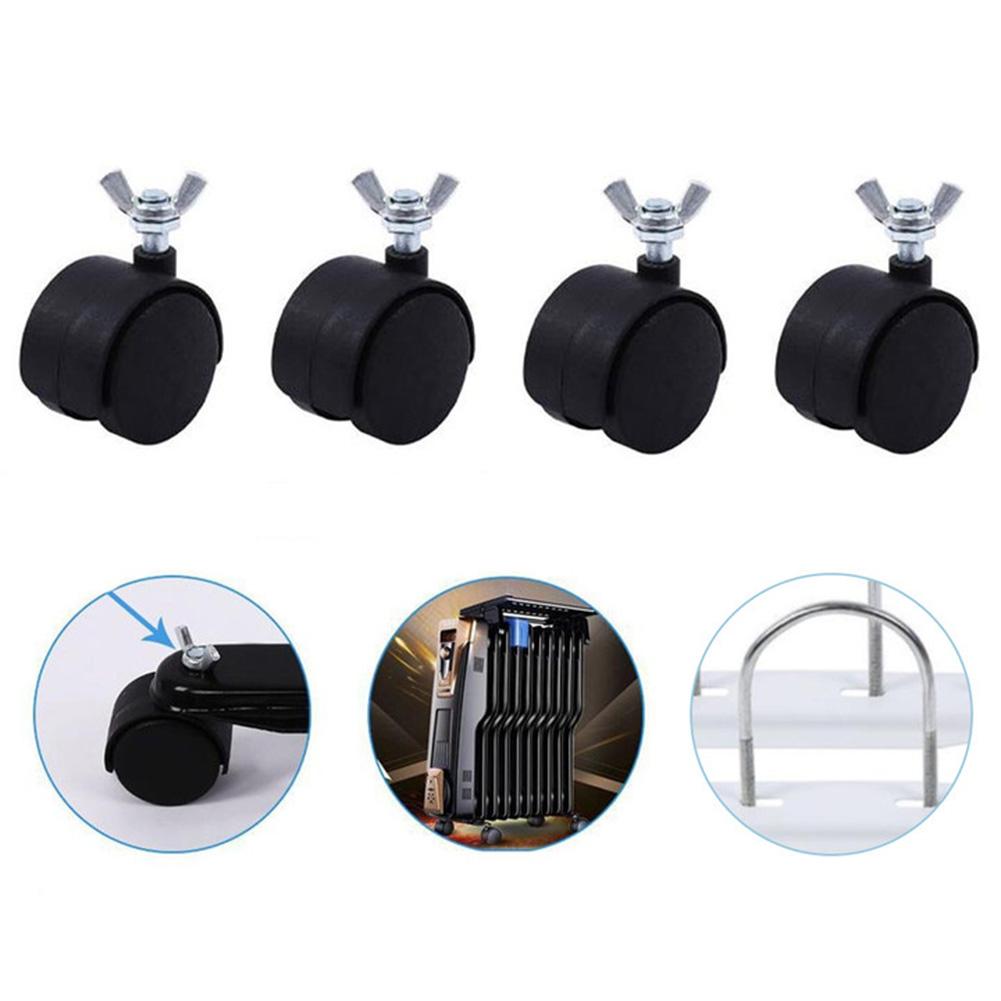 Heater Wheels 4PCS Casters Replacement for Electric Oil Heater with Easy Mount