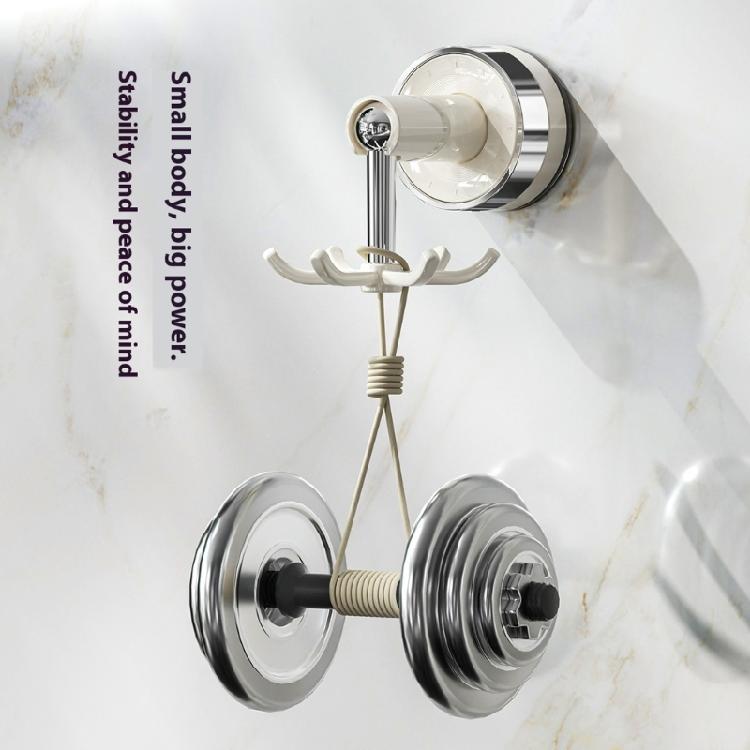 strong  ABS 6 Claw Rotating Suction Hook No Drilling need Space Saving Kitchen Storage for Kitchen Wall Storage