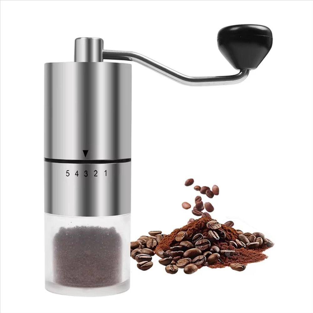 Detachable Coffee Bean Grinder Clear Bin Portable Coffee Grinding Machine  Espresso Preparation