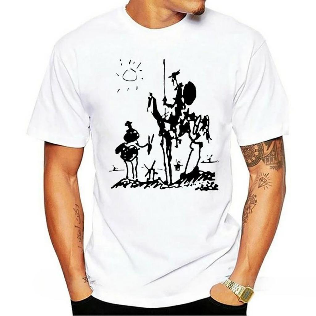 Top Estivi 2024 T-shirt Pablo Picasso Picasso Pablo Artista Inchiostro Spagna Arte Spagnola Don Chisciotte