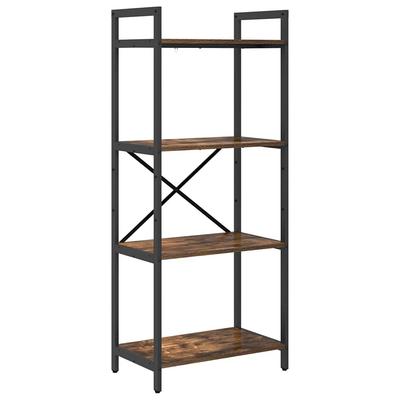 Bookshelf Smoked Oak 56 X 34 X 133.5 Cm Wood Based Material