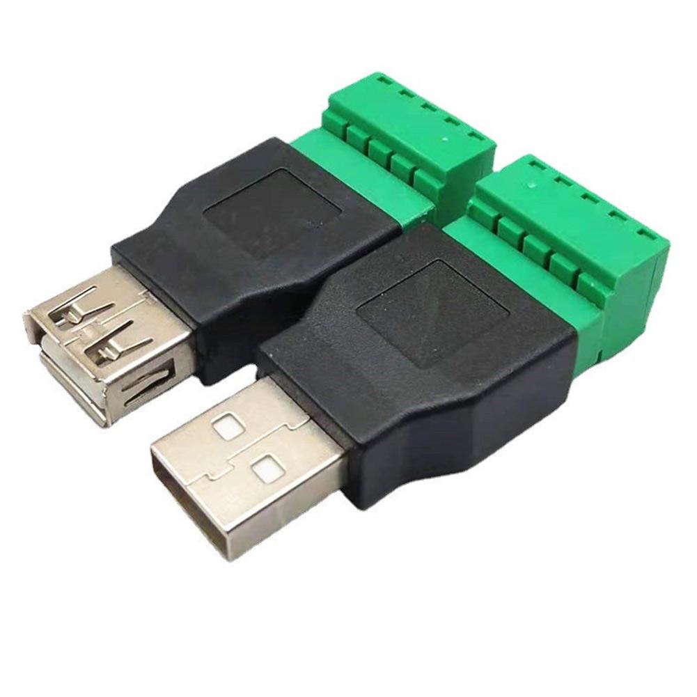 USB Adapter Shielded Connector Replacement Parts Terminal USB2.0 4-pin 50 53mm Male Female To 5P PVC Accessories