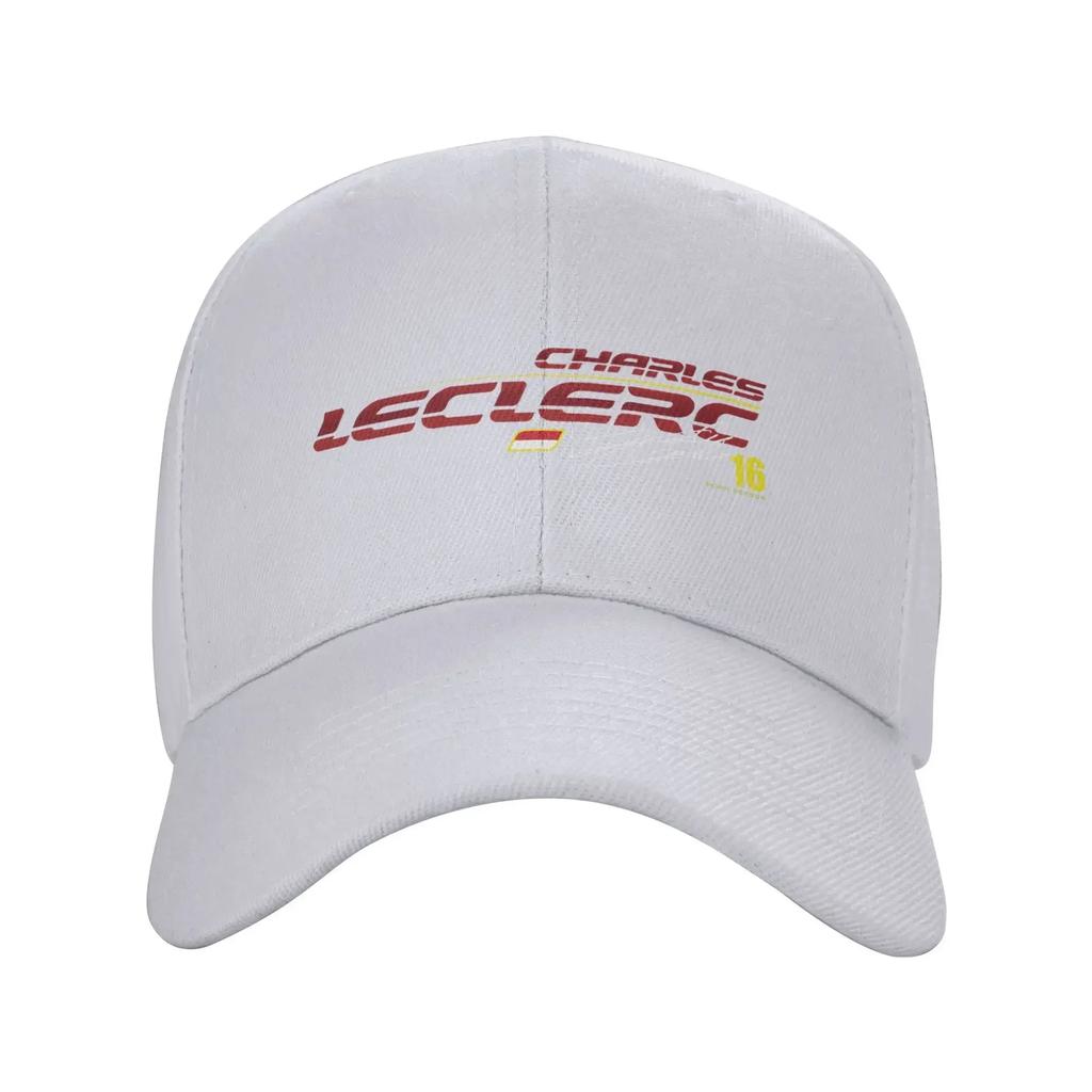 Cappellino da Baseball Cool Personalizzato Charles Leclerc Donna Unisex Regolabile Adulto Sport Auto da Corsa Cappello da Papà Primavera