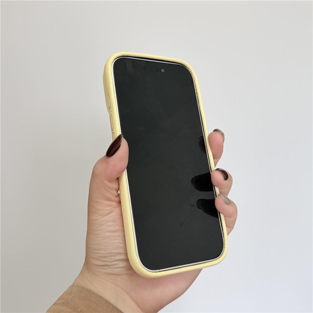 Spring Floral Yellow Pearl Phone Case - Compatible with iPhone 14, 15, 16 Pro, 17 Pro, Drop-Proof, for Women
