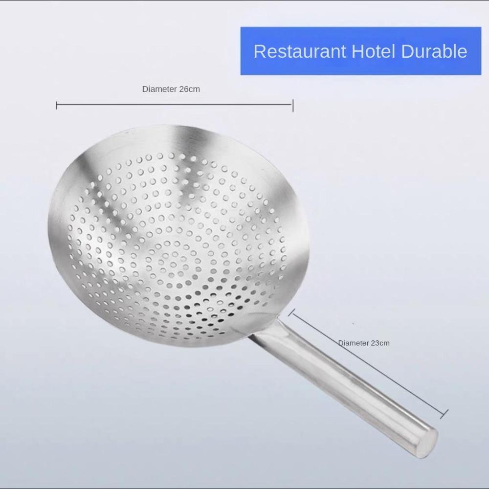 Long Handle Oil Flour Noodle Dumplings Sieve Thickened Mesh Strainer Colander  Kitchen Tools