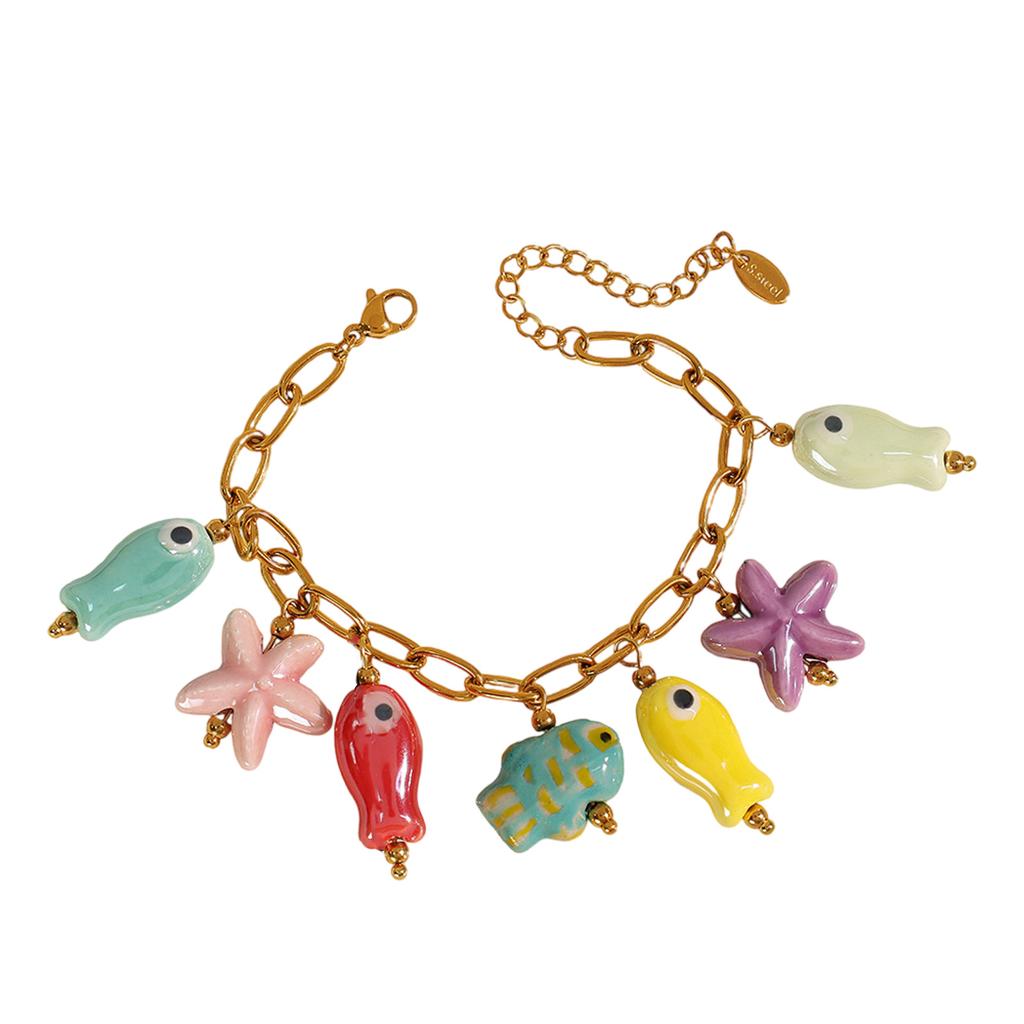 Sturdy Ceramic Bead Bracelet with Long Time Use for Fashionable Women Adding Charm To Any Occasion Stylish Outfits