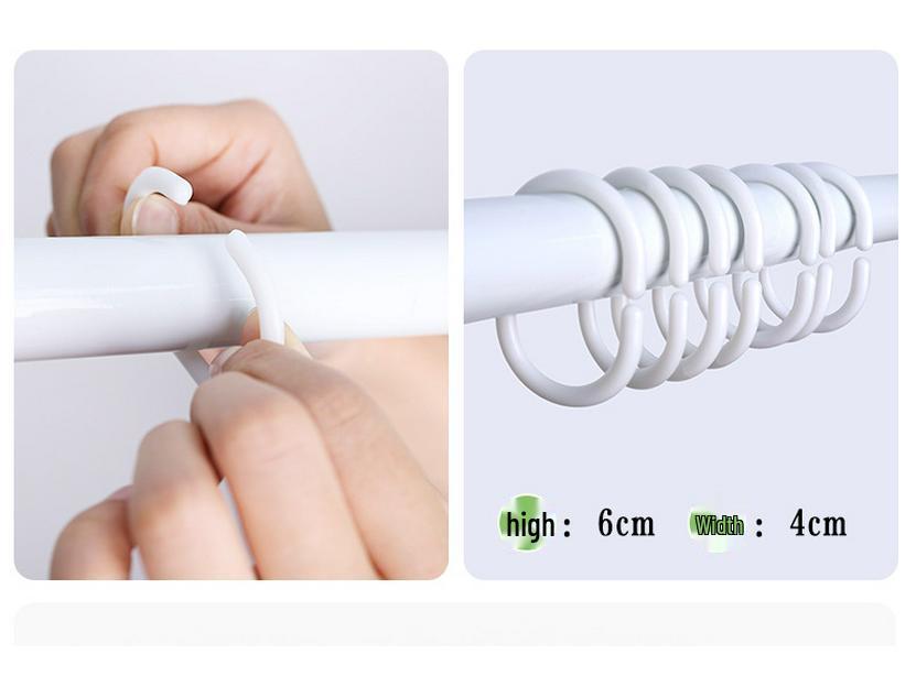 EVA Eco-Friendly Splash-Proof Shower Curtain, Thickened Style for Bathroom