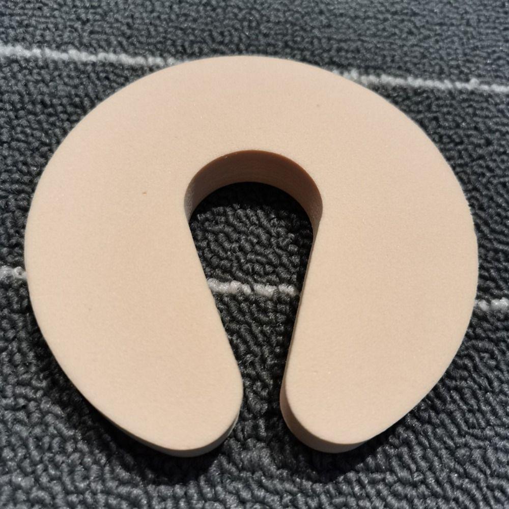 

EVA Door Stopper Prevents Pinch Injuries Fabric-Covered Foam Finger Protector Wall-Mounted хаки