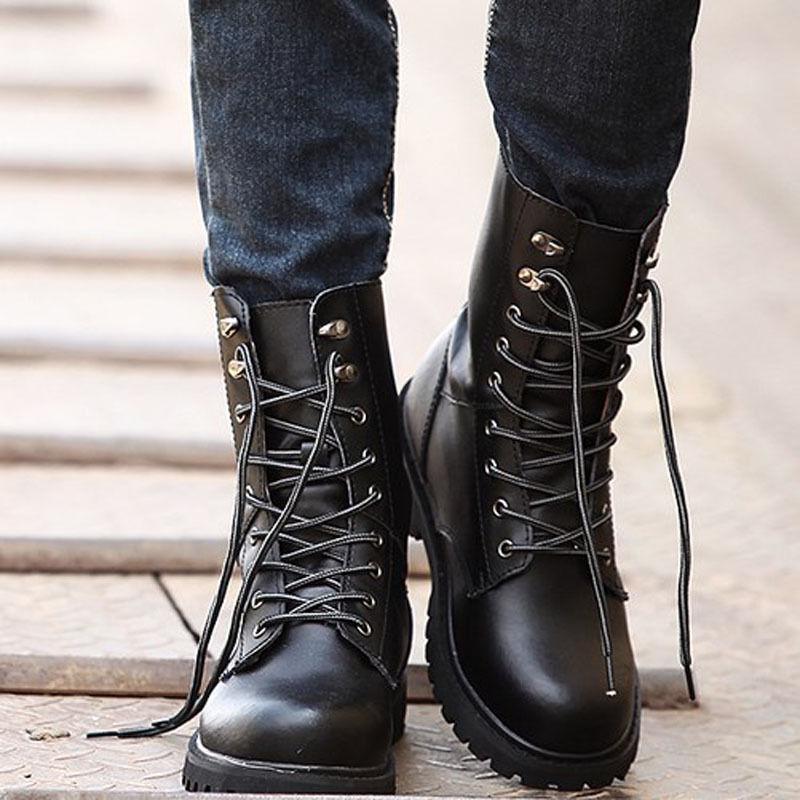 Bottes tactiques militaires pour hommes, bottines de Combat imperméables en cuir des forces spéciales, chaussures de travail de l'armée