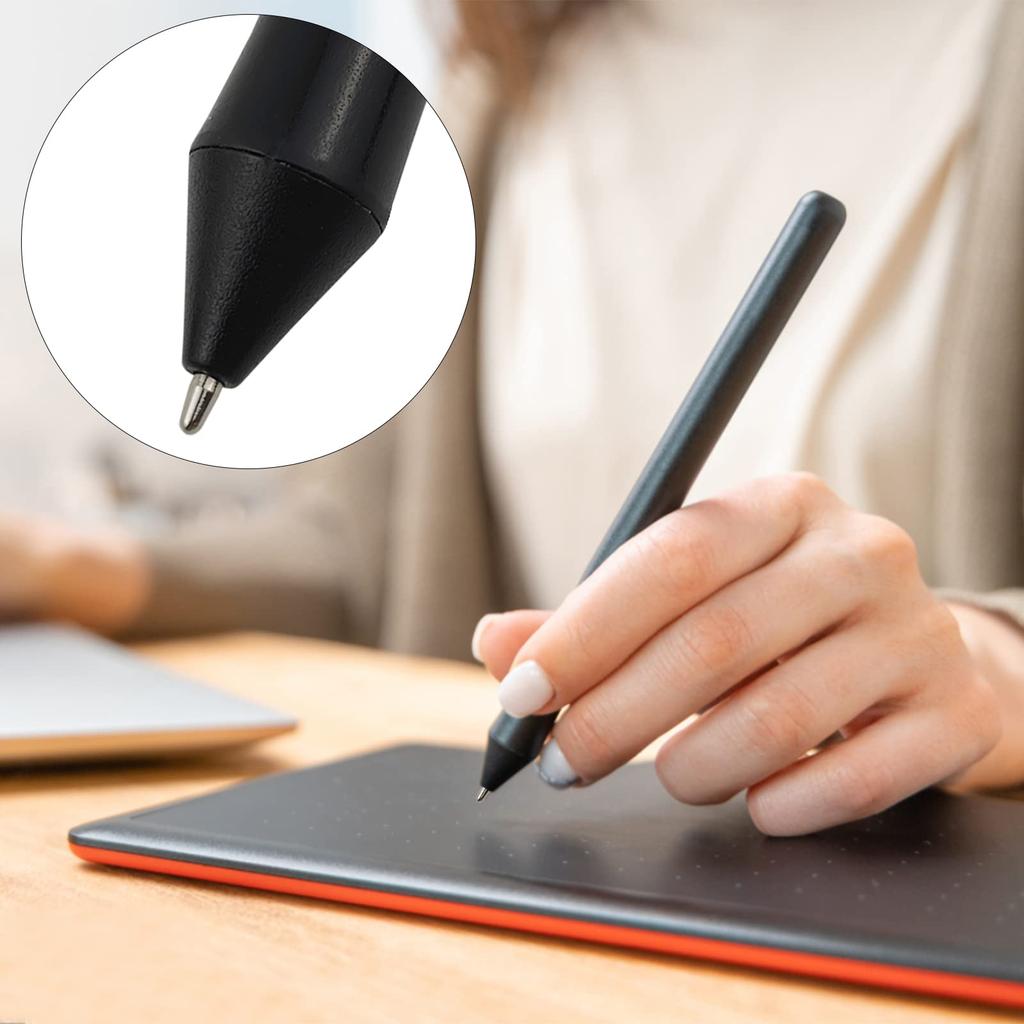 Two-Pack of Wear-Resistant Titanium Alloy Standard Pencil Tips for WACOM and Intuos Series Pens. Replacement Refill Tips Compatible with WACOM