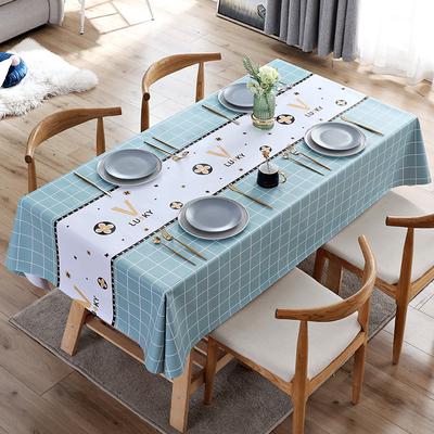 Tablecloth Fabric Waterproof, Anti-Scalding And Oil-Proof, Leave-In Rectangular Pvc Coffee Table Cloth, Dining Table Mat, Desk Student