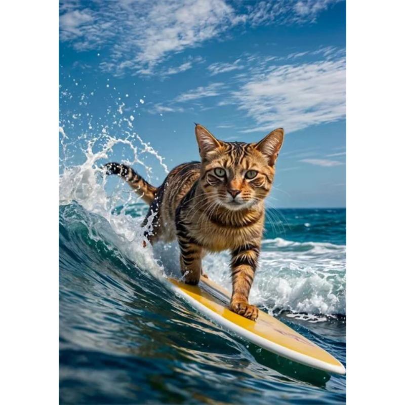 

Серфинг Животное Кошка Тигр Ленивец Пингвин Жираф Смешные Художественные Постеры Принты Холст Картины Смешное Животное Настенное Искусство Мурал Домашний Декор 21cm×30cm NoFrame