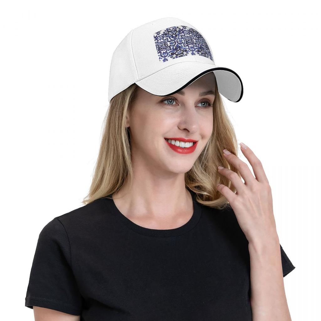 Mediterranean Sicilian Tile Cap Fashion Casual Baseball Caps Adjustable Hat Hip Hop Summer Unisex Baseball Hats Polychromatic