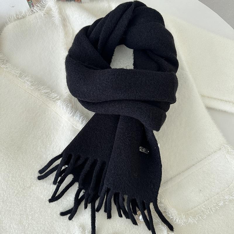 Weicher Damen-Langquastenschal für Paare Warmer Strickschal für Herbst und Winter