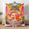 Gremlins Customize Your Name Blanket Multi-purpose Personalized Blanket Soft Warm Cozy Throw For Seaside Livingroom Bed Couch Four Seasons Universal