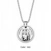 National Team Stainless Steel Logo Pendant Necklace