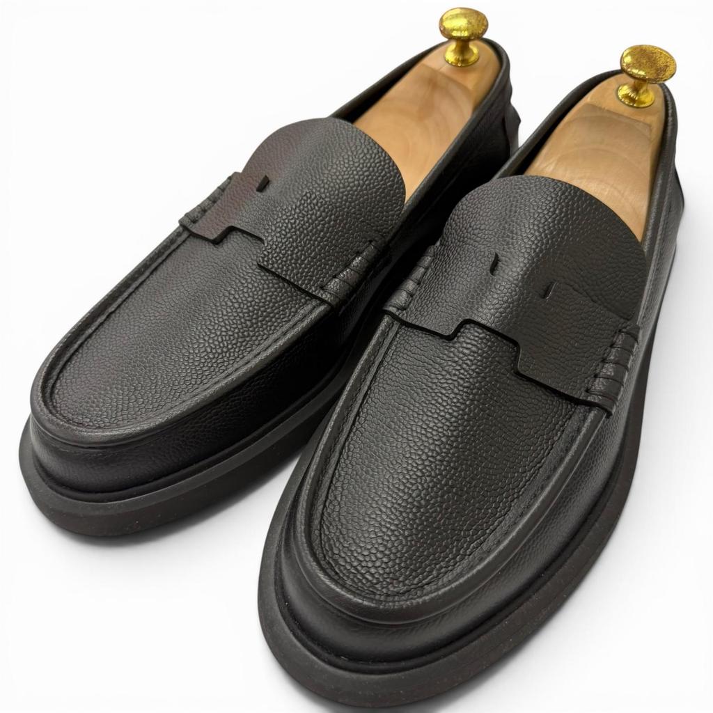 Pristine HERMES loafers Clement H logo motif platform sole Used