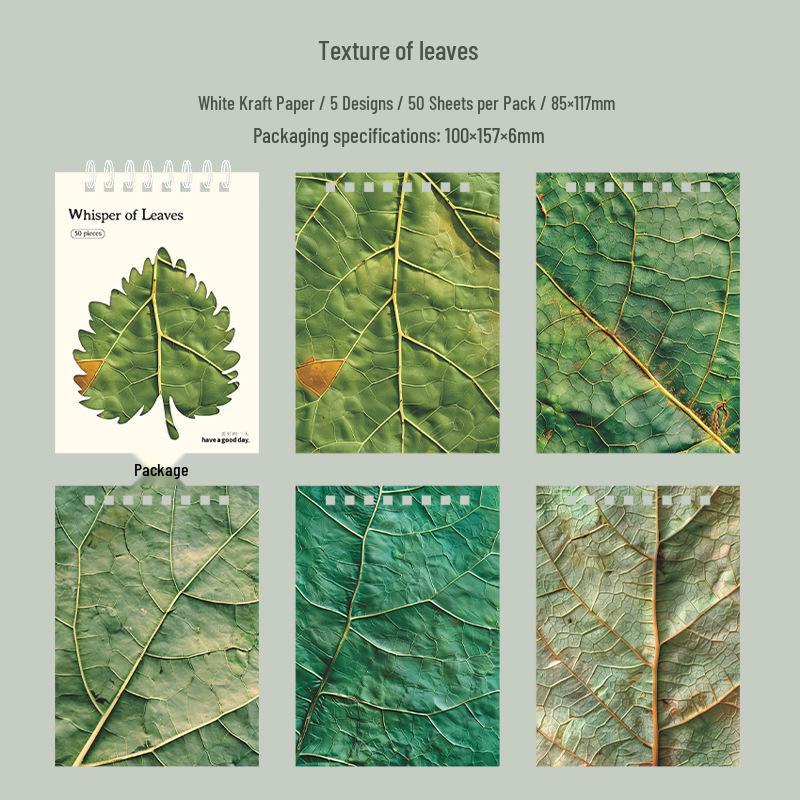 

Leaf s Whisper Series: Spiral Notebook Journal with Leaf Theme - 6 Styles
