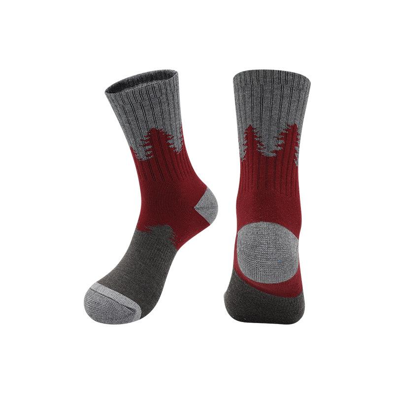 

2026 Wool Socks Non-slip Breathable Medium Tube Shock Absorption Sweat Outdoor Professional Hiking Mountaineering Socks l size (39-44 shoe size)