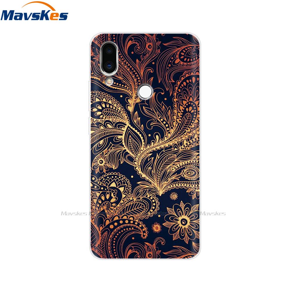 For Meizu Note 9 Case Note9 Soft TPU Silicon Funda Back Cover For Meizu M9 Note Case M9Note M 9 Rose Print Phone Case Coque Para