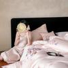 Wedding Cotton Embroidery Four-Piece Bedding Set - Duvet, Fitted Sheet, Bed Sheet - Perfect for Dowry Gifts