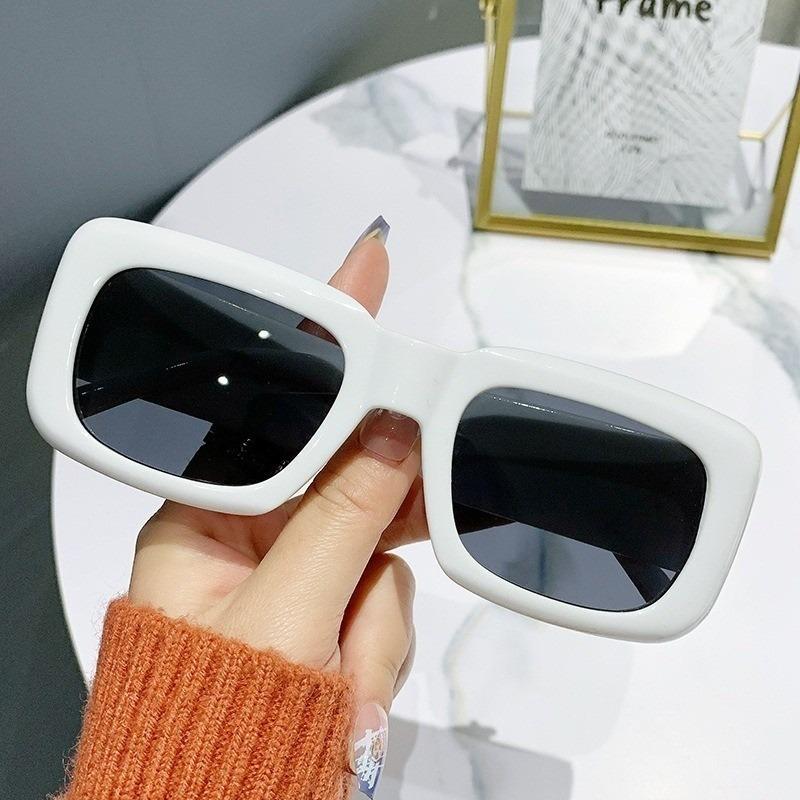 Fashion Square Frame Sunglasses Unisex Vintage Men Women Rectangle Sun Glases Eyeglasses Outdoor Driving Eyewear