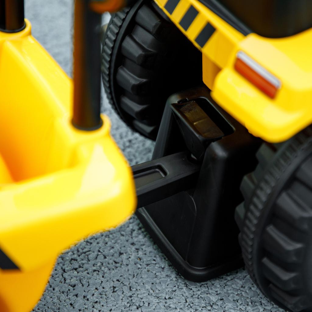 Toy Truck for Children 12-36 Months with Shovel and Trailer, In PP and Metal, 91x29x44 Cm, Yellow