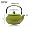 Chaxun 900ml Cast Iron Teapot with Tea Filter