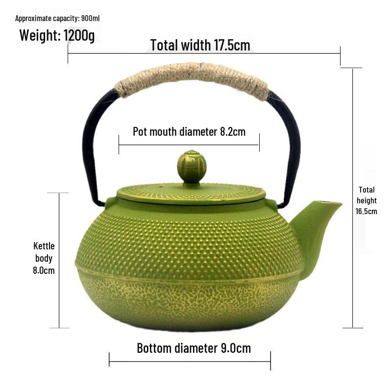 Chaxun 900ml Cast Iron Teapot with Tea Filter