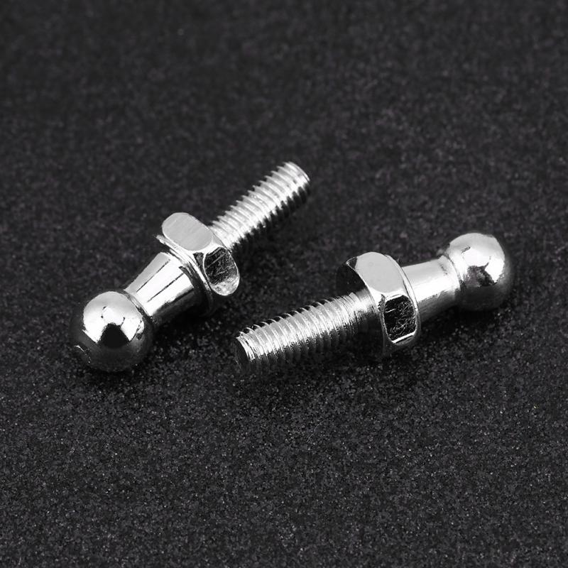 2Pcs M6 Silver Car Stainless Steel Ball Stud Bolt M6 for Gas Struts Ball Ended Bonnet Fuel System Fittings7