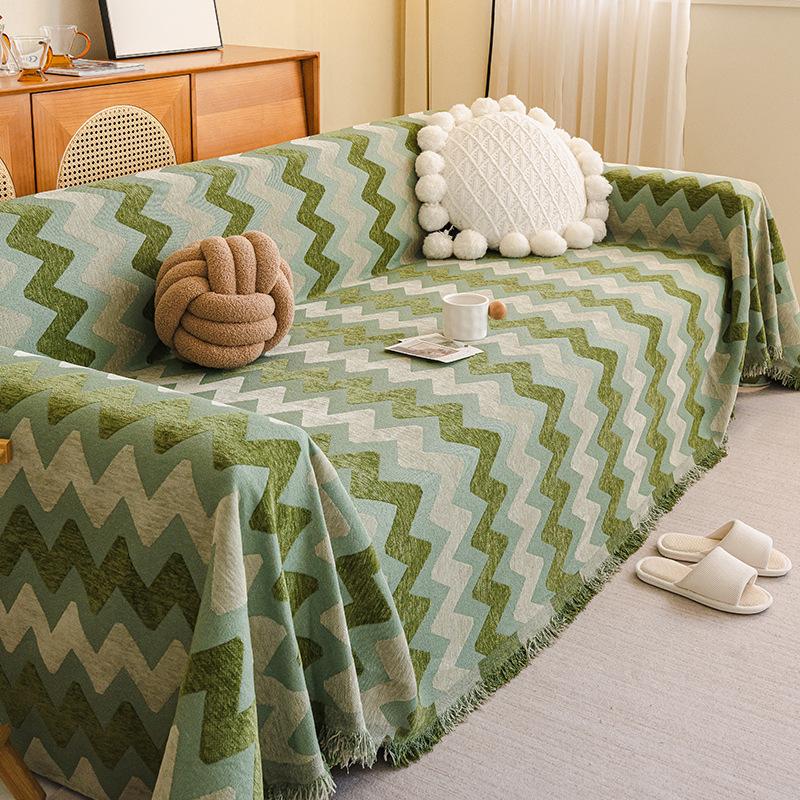 

Чехол для дивана EIFLOY из полосатой синели, для угла дивана, 2-х, 3-х местный, полотенце для дивана, цельный, универсальный для домашних животных и детей 180x150