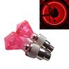 2PCS Wheel Spoke Tire Valve Cap for Bike Bicycle Motorcycle Car Gemstone Skull Shape Neon LED Light Lamp Bulb Polychrome