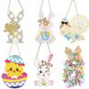 Egg Delightful Easter Chicken Wooden Door Hanger For Holiday Celebrations Decor And