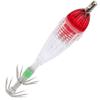 Fishing LED Lure Light Squid Shape Red Light Color Bait Underwater Lamp with Hook