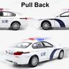 1:36 Scale BMW M5 Ford Mustang Volkswagen T-ROC Police Car Model Toy Alloy Diecast Doors Opened Vehicles for Models Boy's Gifts