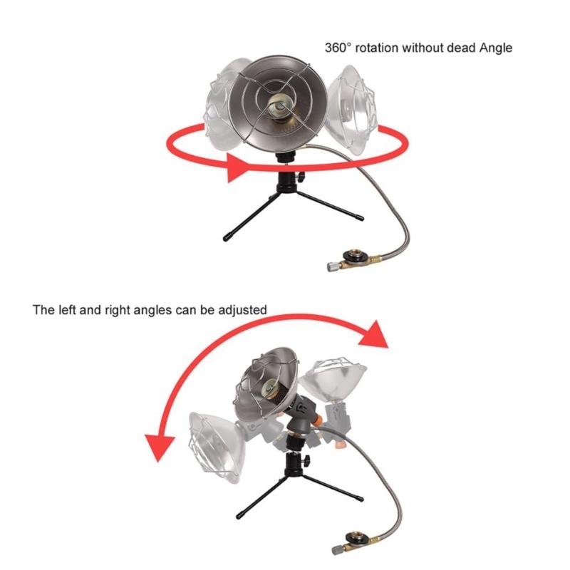 Compacts Camping Heater With Stable Tripods Base Efficient Heating For Outdoor Weather Resistant Multiple