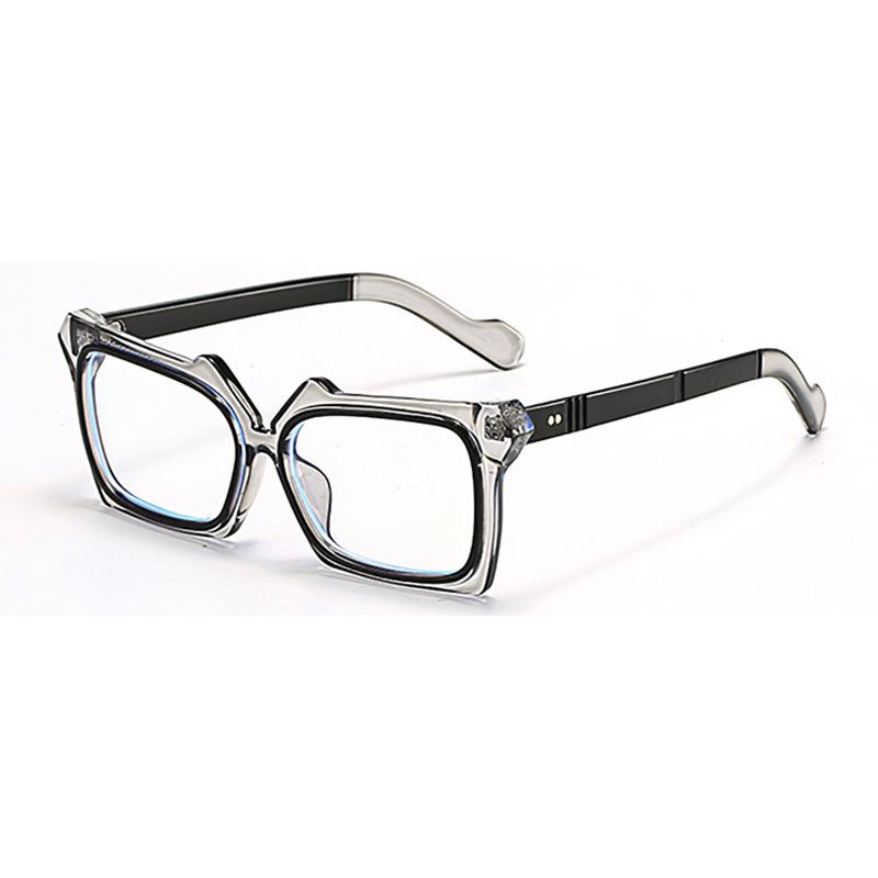 Classic retro rice nail small frame square sunglasses, European and American trend anti-sun and anti-ultraviolet sunshades