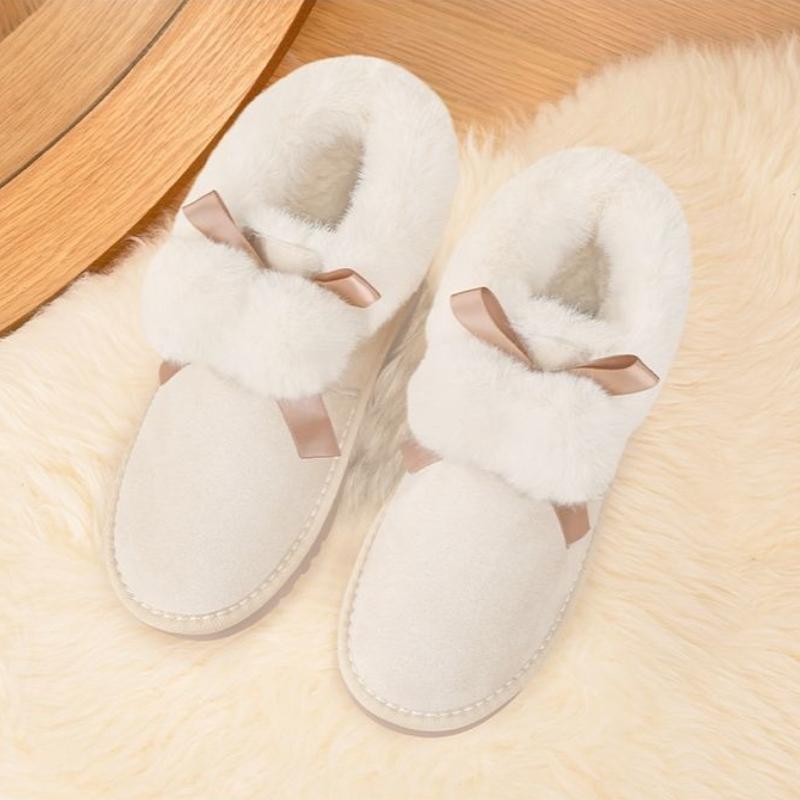 

Женские зимние сноубутсы 2025 Новые кожаные с мехом Утепленные Утепленные Нескользящие Теплые хлопковые ботинки для улицы Сохраняющие тепло ботинки 35 белый