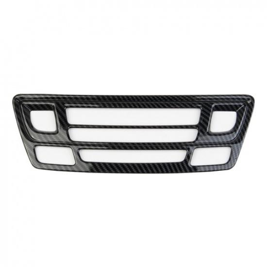Carbon Fiber Style Central Control A/C Panel Cover Trim for Honda Ridgeline