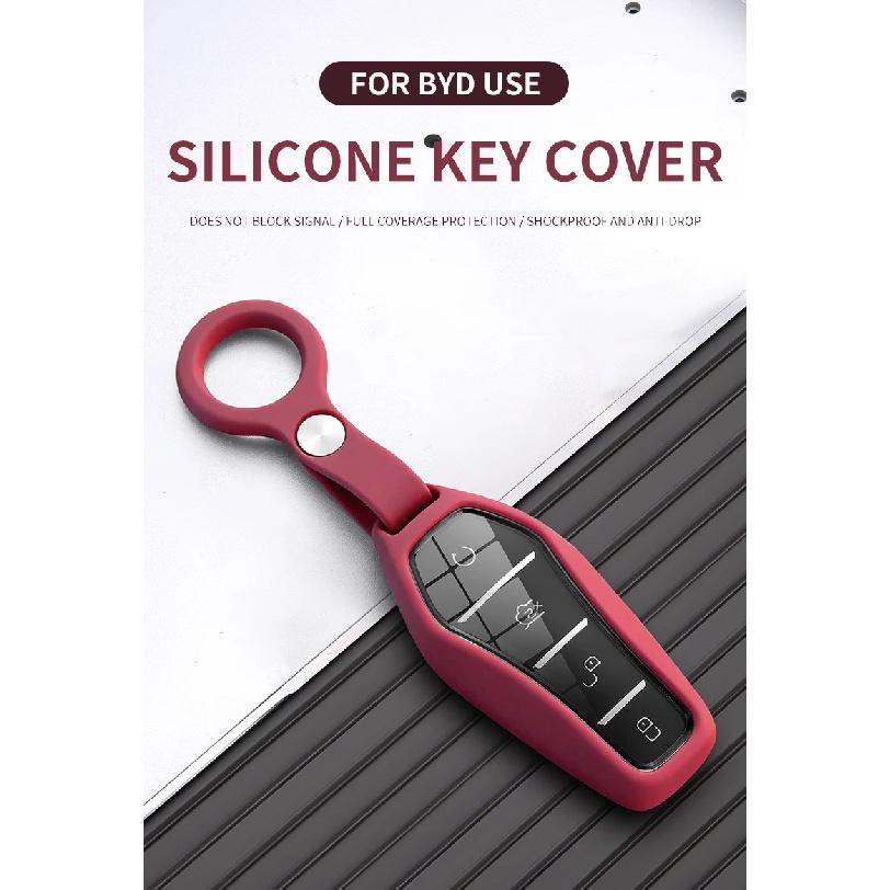 Liquid Silicone Rubber Car Key Case Cover For BYD Han Yuan UP Qin Pro EV Dolphin Song Plus DMI Seagull Seal 06 Escort 7 Tang L