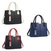 2023 Stylish Color Block Handbag Large Capacity Casual Shoulder Bag Cross-border Trendy Pu