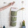 3-layer Hanging Storage Rack for Easy Installation, Multifunctional - Geometric Pattern, Moisture-proof Door Bag