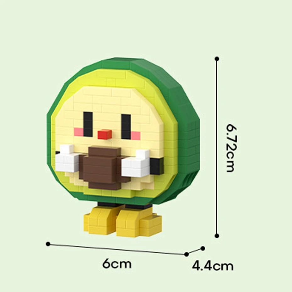 Building Blocks Cute Bricks Block Fruit Figurine Mini Particle Trendy Play Fruit Happy Food Set Creative Desktop Decor