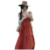 Dream Horse Retro Vacation Long Skirt Qinghai Big Northwest Red Dress Bohemian Suspender Dress Backless Woman