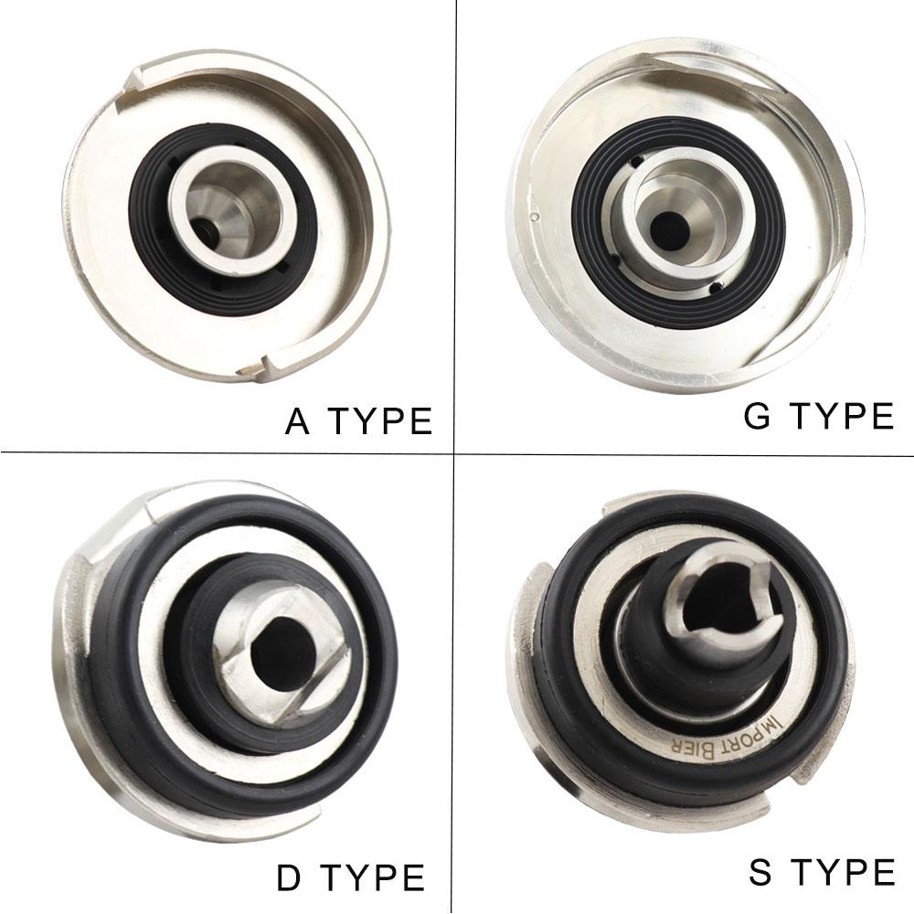 A D G S Type Keg Coupler Sankey Tap with Stainless Steel Probe Pressure Valve Home Brew Kegerator Beer Keg Dispenser
